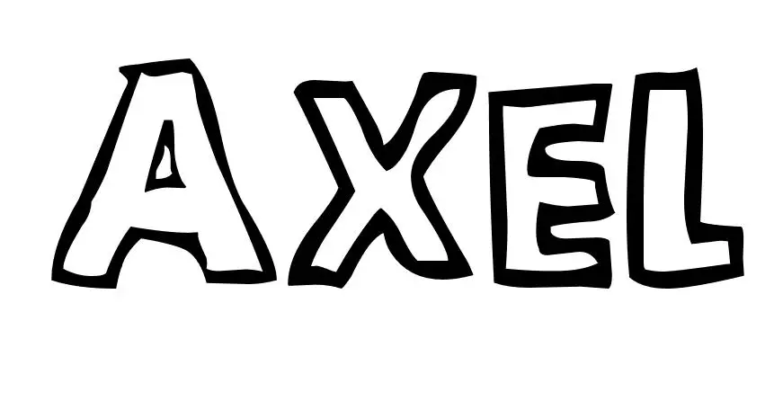 Axel coloring page to print