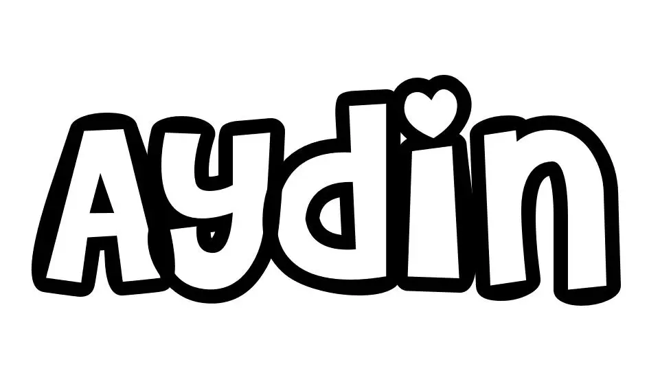 Aydin coloring page to print
