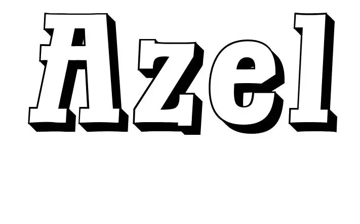 Coloriage Azel - Prénom à imprimer