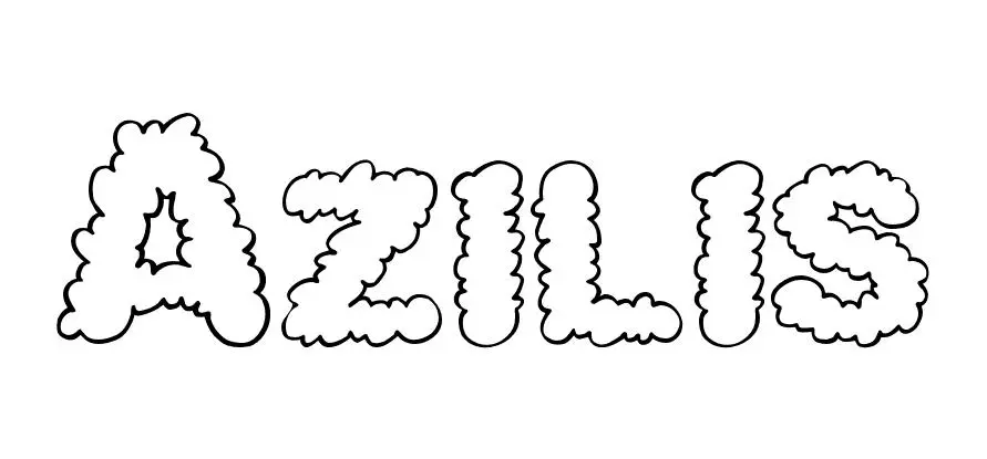 Coloriage Azilis - Prénom à imprimer