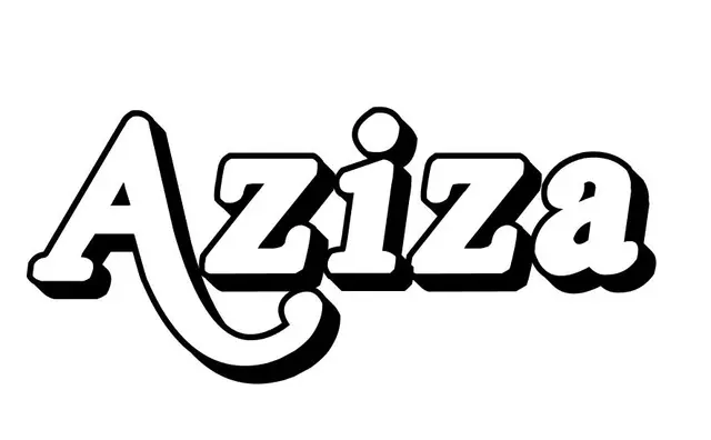 Coloriage Aziza - Prénom à imprimer