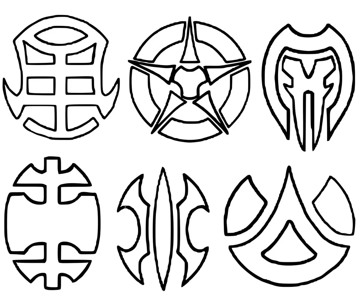Dibujo de Logo de Bakugan Battle Brawlers para colorear