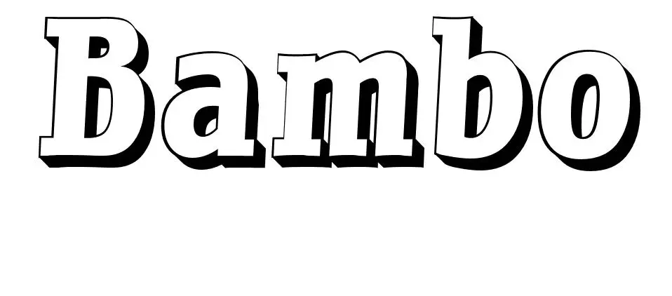 Coloriage Bambo - Prénom à imprimer