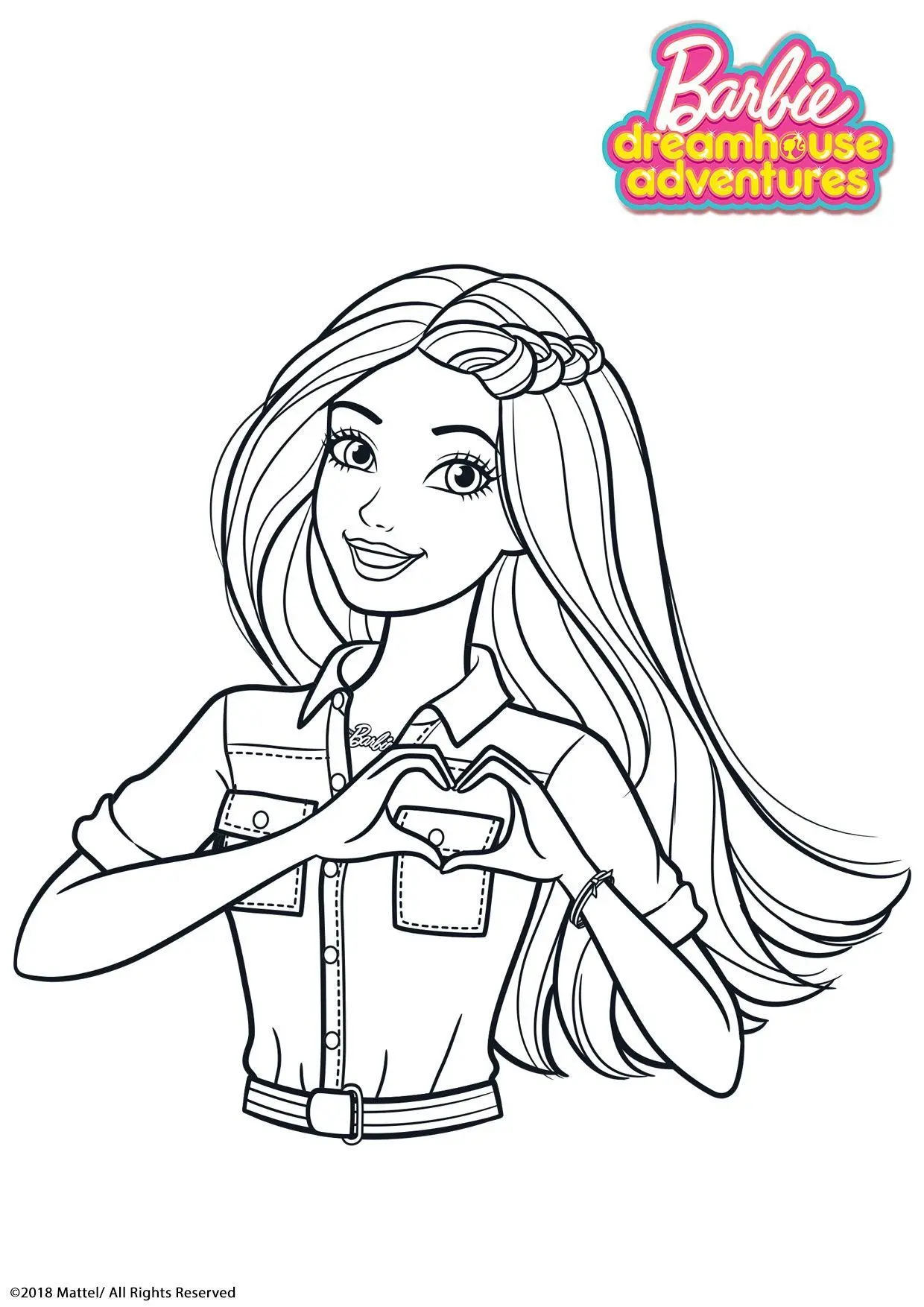 Coloriage Barbie T Aime - Gulli à imprimer