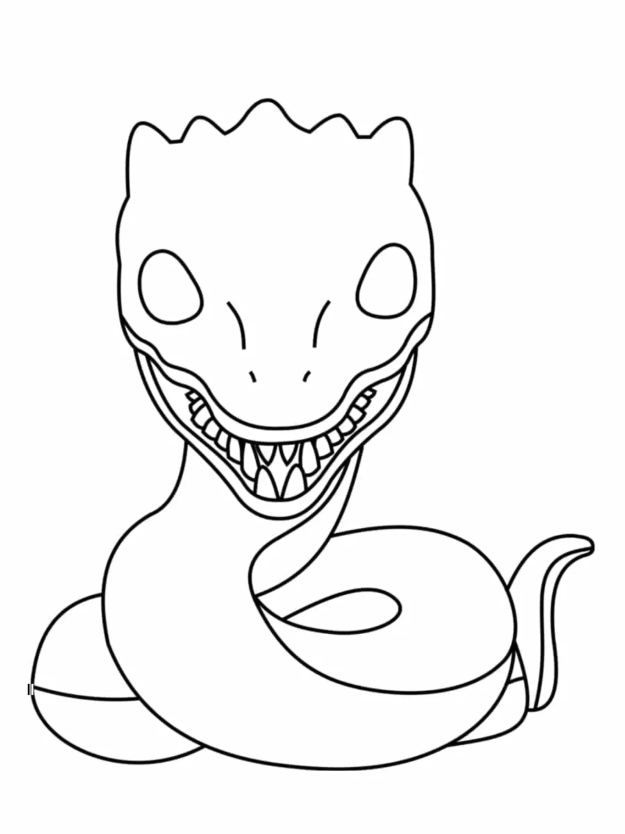 Coloriage Basilic - Harry potter à imprimer
