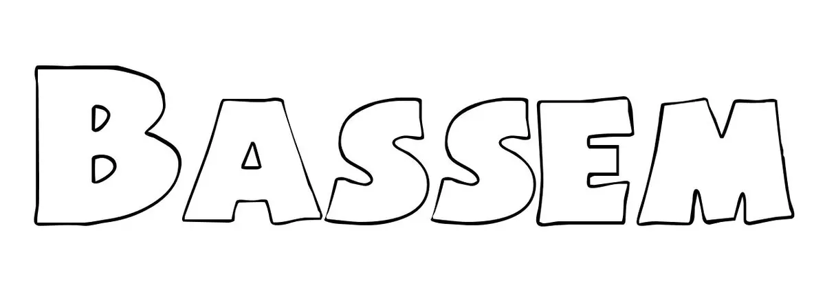 Coloriage Bassem - Prénom à imprimer