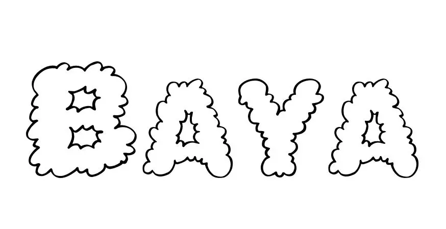 Disegno di Baya – Disegno del Nome da Colorare da stampare