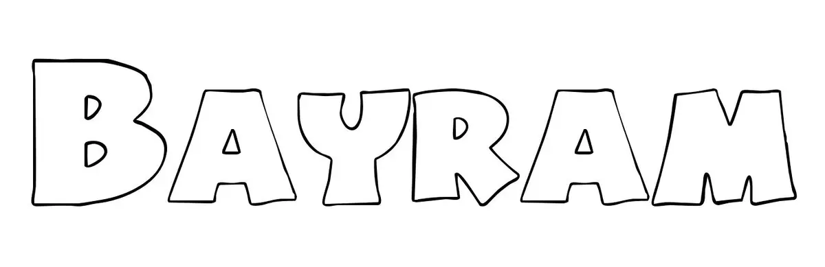 Disegno di Bayram da stampare