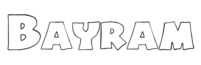 Coloriage Bayram - Prénom à imprimer