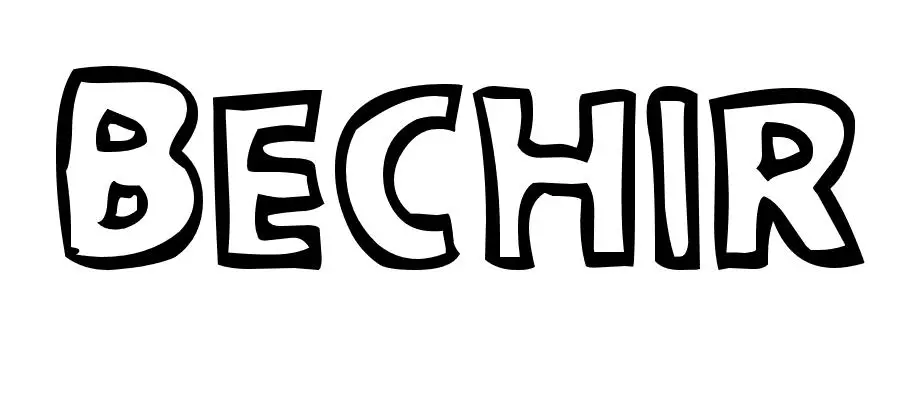 Disegno di Bechir – Disegno del Nome da Colorare da stampare