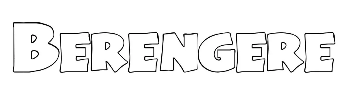 Coloriage Berengere - Prénom à imprimer