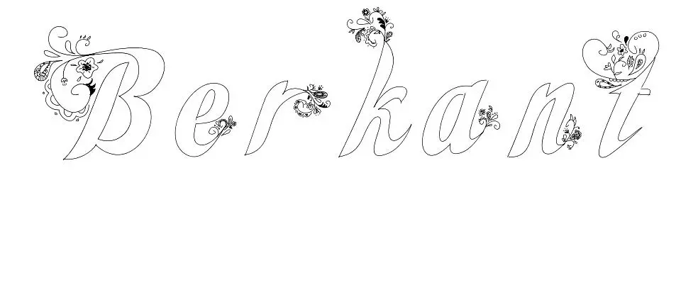 Coloriage Berkant - Prénom à imprimer