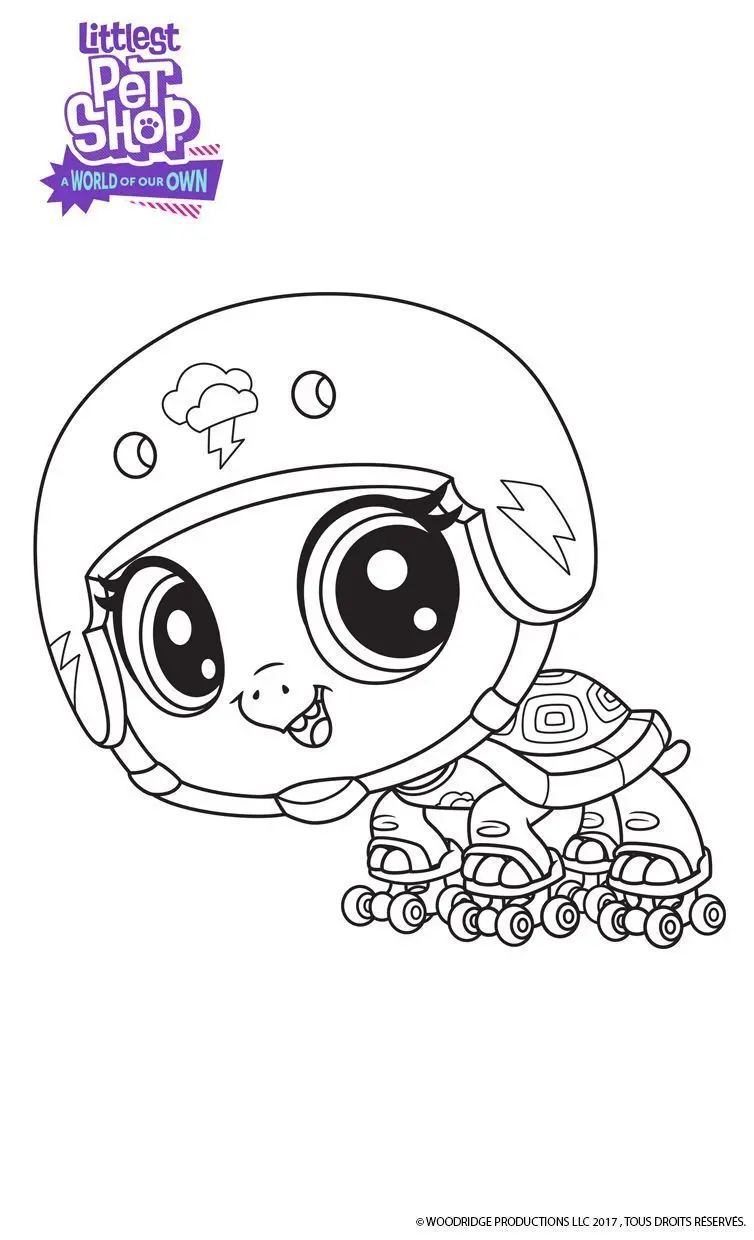 Coloriage Bev Littlest Pet Shop - Gulli à imprimer
