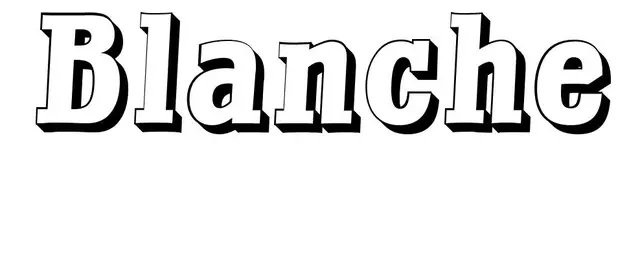 Coloriage Blanche - Prénom à imprimer