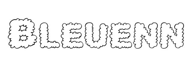 Coloriage Bleuenn - Prénom à imprimer