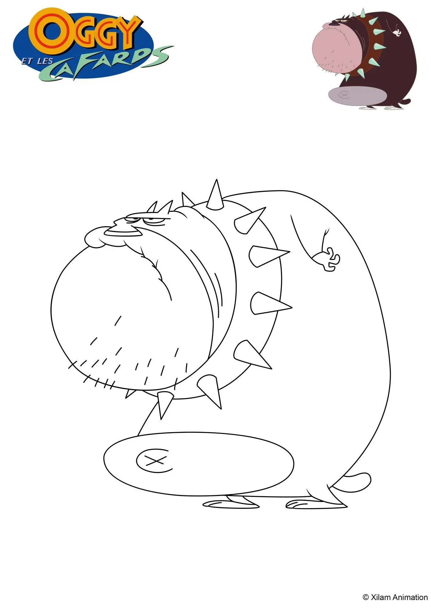 Coloriage Bob Le Chien - Gulli à imprimer