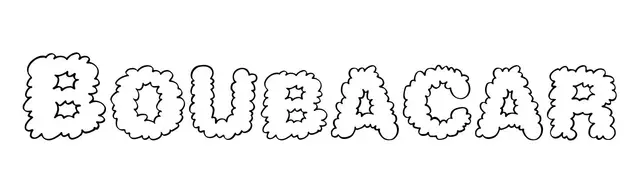 Coloriage Boubacar - Prénom à imprimer