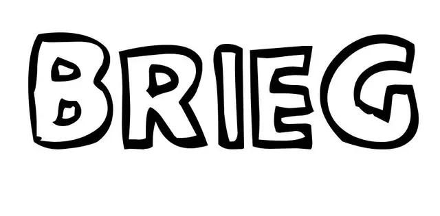 Coloriage Brieg - Prénom à imprimer