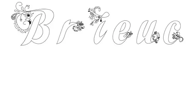 Coloriage Brieuc - Prénom à imprimer