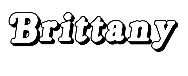 Coloriage Brittany - Prénom à imprimer