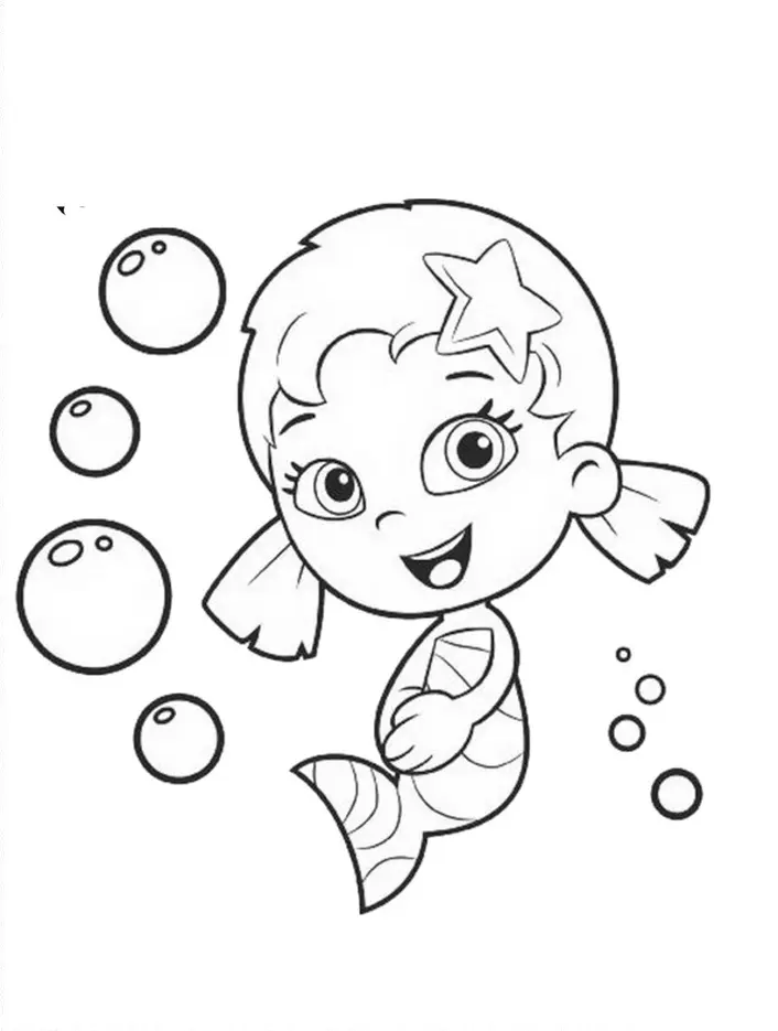 Coloriage Bubble Guppies 9 - Bubulle guppies à imprimer