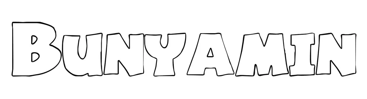 Coloriage Bunyamin - Prénom à imprimer