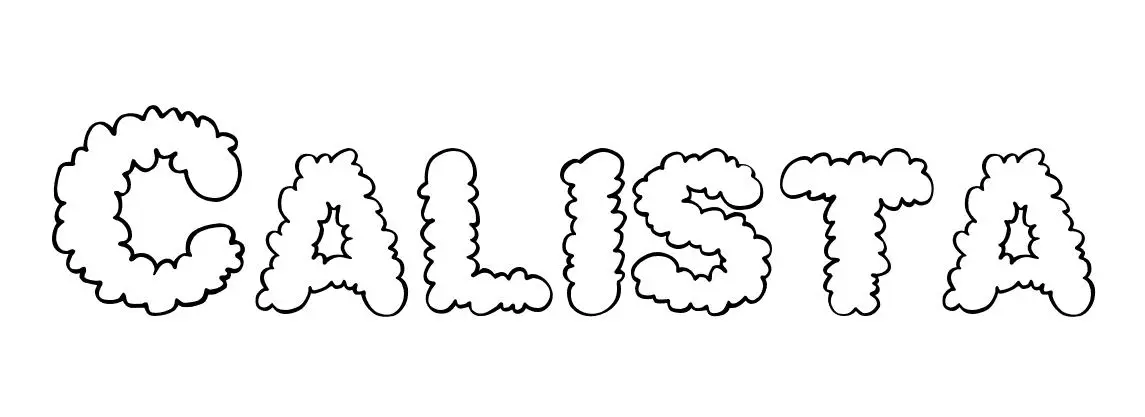 Coloriage Calista - Prénom à imprimer