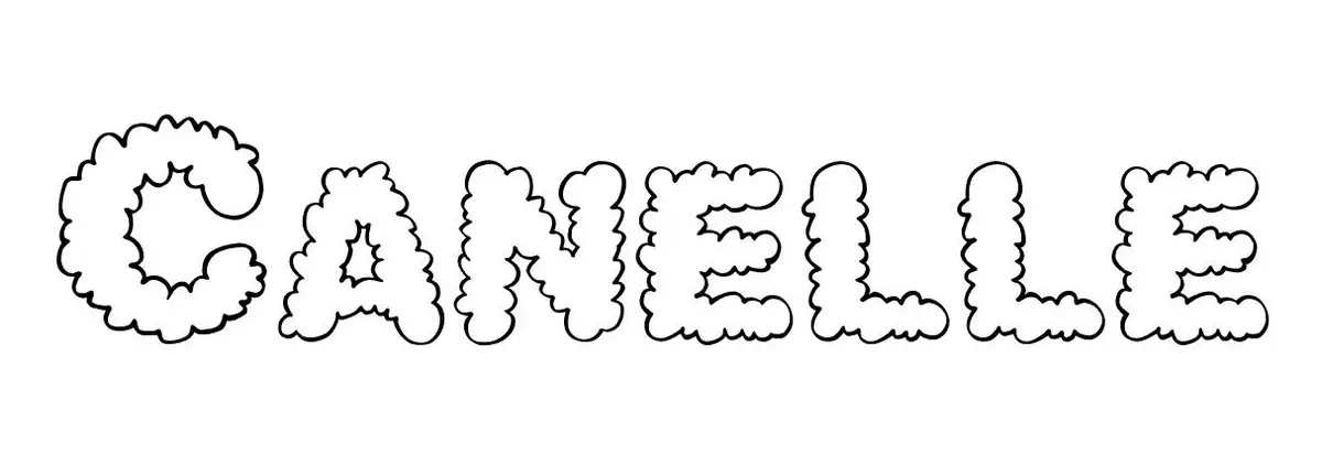 Coloriage Canelle - Prénom à imprimer