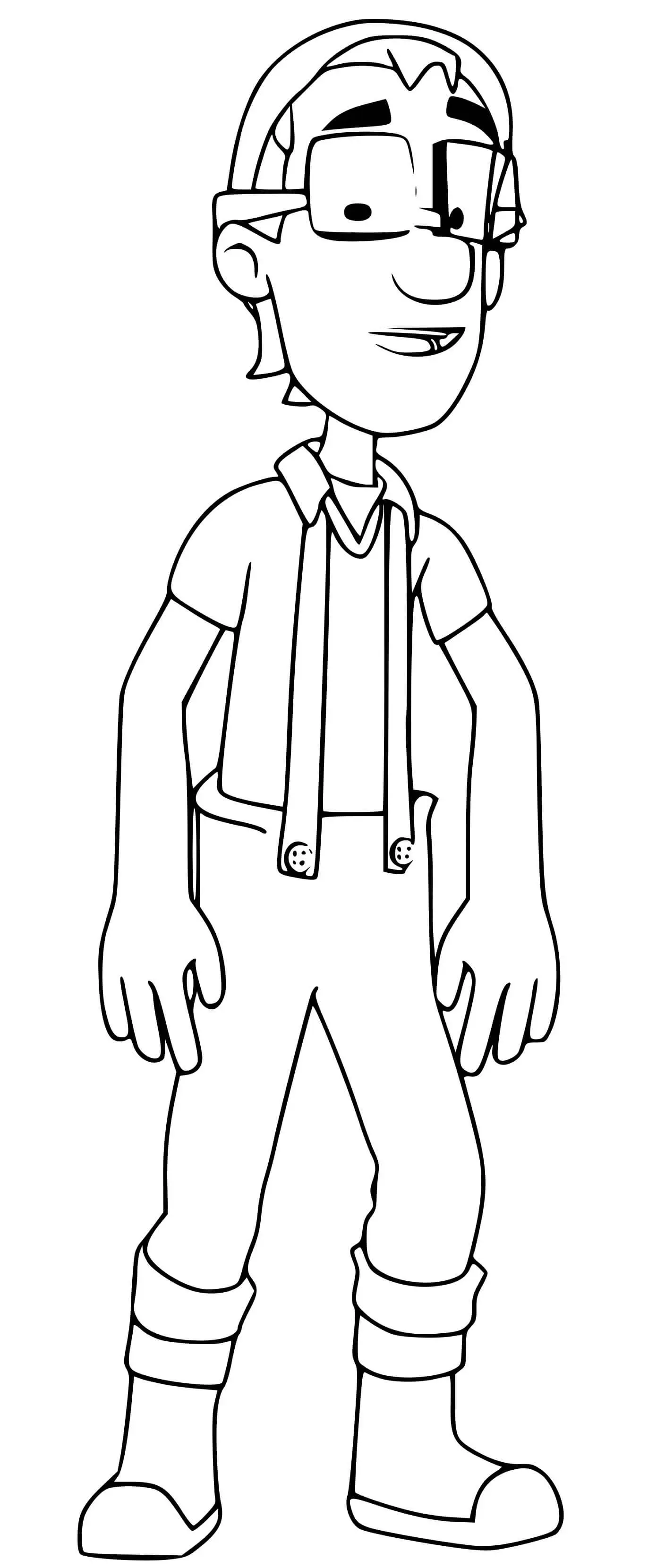 Coloriage Capitaine Turbot - Pat patrouille à imprimer