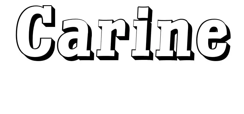 Carine coloring page to print