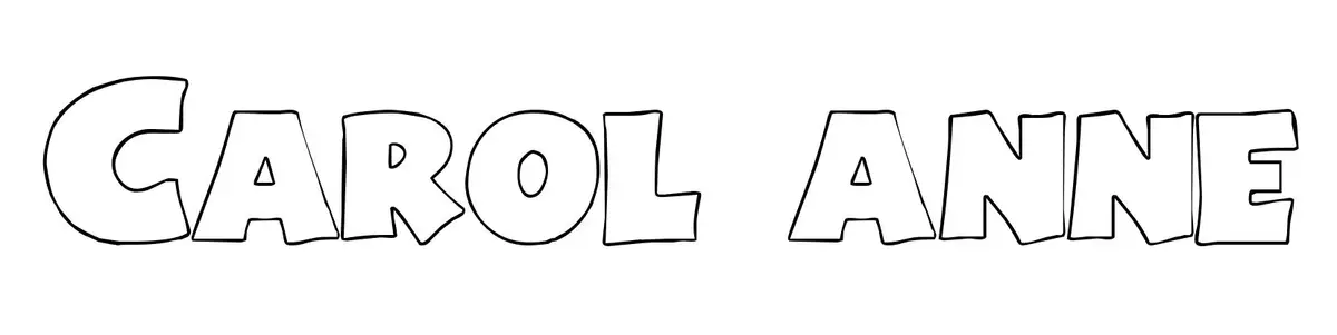 Coloriage Carol Anne - Prénom à imprimer