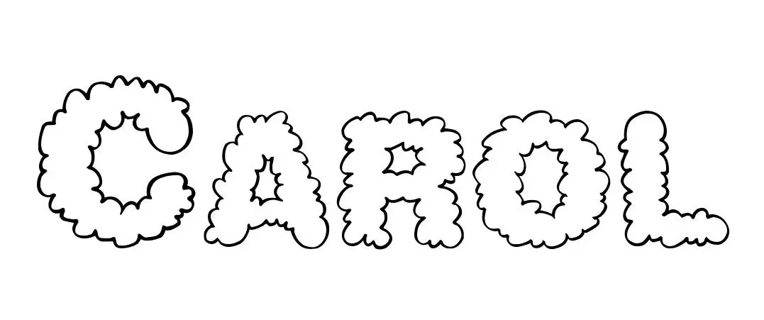 Coloriage Carol - Prénom à imprimer