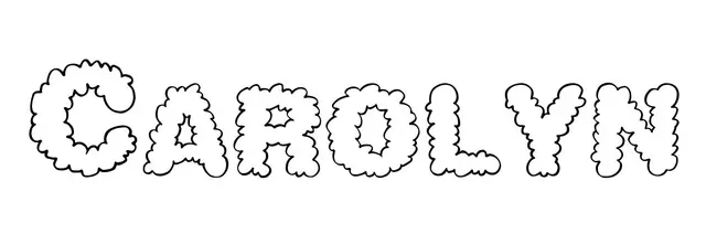 Coloriage Carolyn - Prénom à imprimer