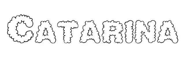 Coloriage Catarina - Prénom à imprimer