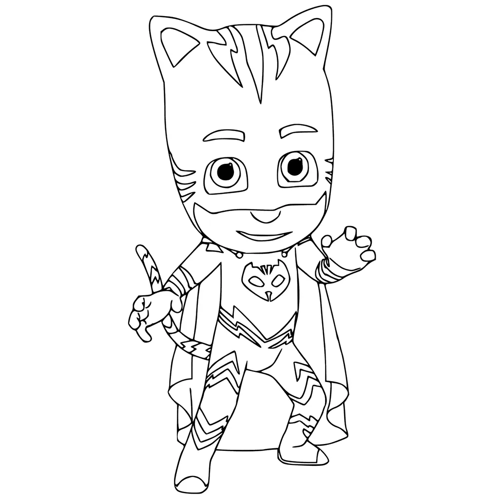 Ausmalbild Catboy Pyjamahelden Disney Ausmalbilder zum Ausdrucken