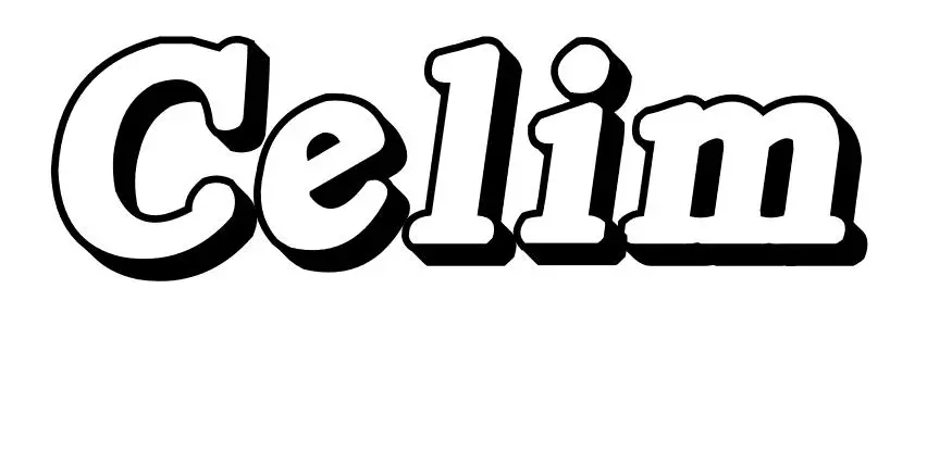Coloriage Celim - Prénom à imprimer