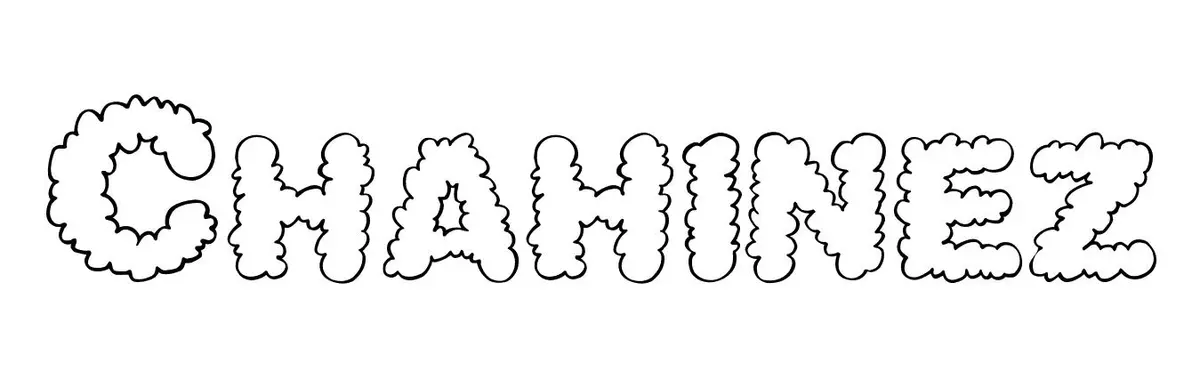 Coloriage Chahinez - Prénom à imprimer
