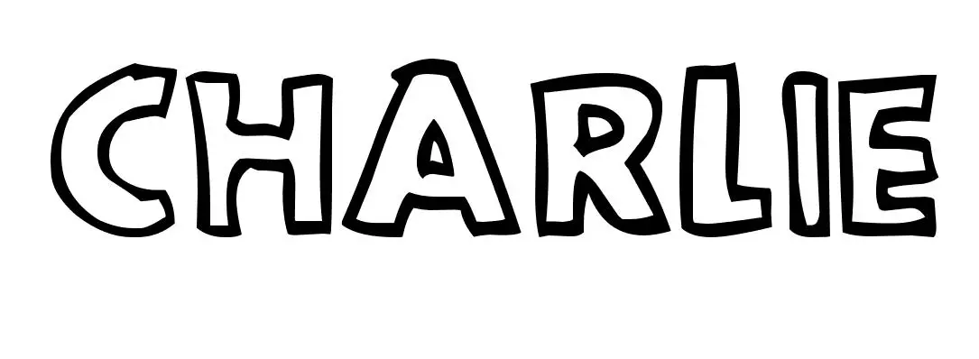 Coloriage Charlie - Prénom à imprimer