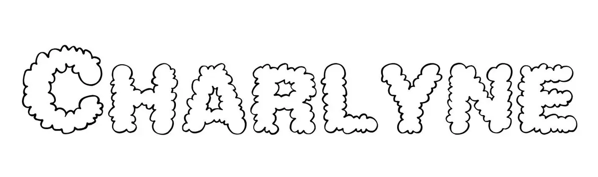 Coloriage Charlyne - Prénom à imprimer