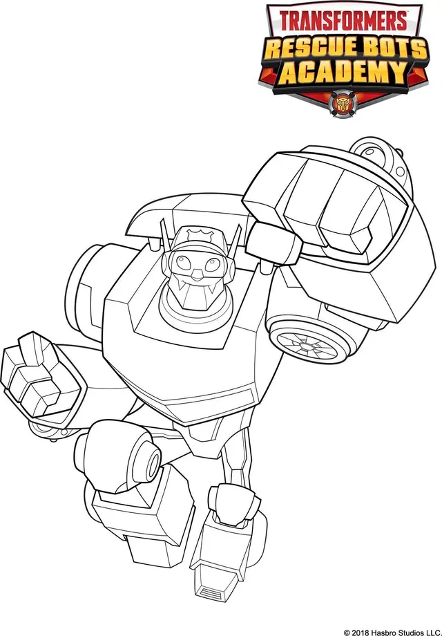 Coloriage Chase - Transformers à imprimer