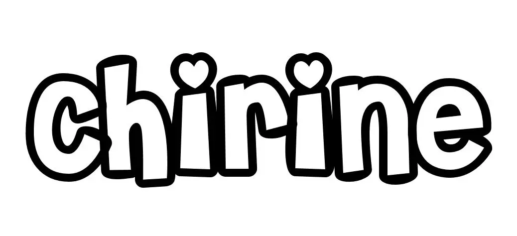 Coloriage Chirine - Prénom à imprimer