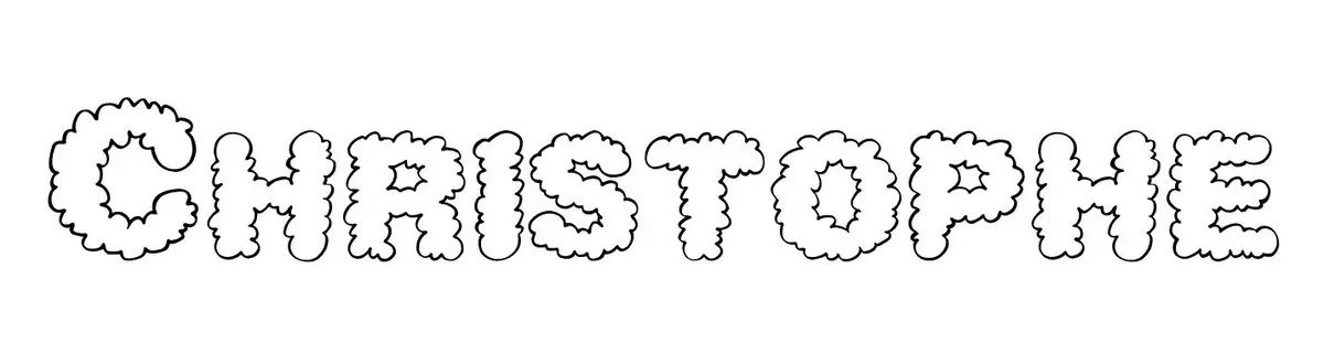 Christophe Name Coloring Page coloring page to print