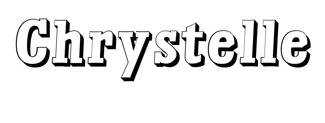 Coloriage Chrystelle - Prénom à imprimer