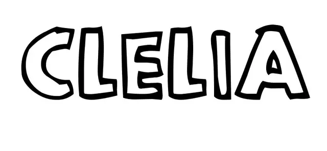 Coloriage Clelia - Prénom à imprimer