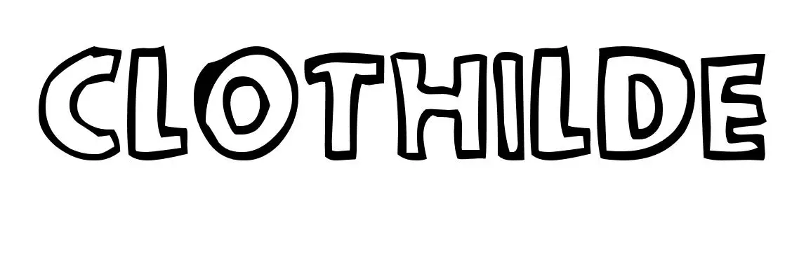 Coloriage Clothilde - Prénom à imprimer