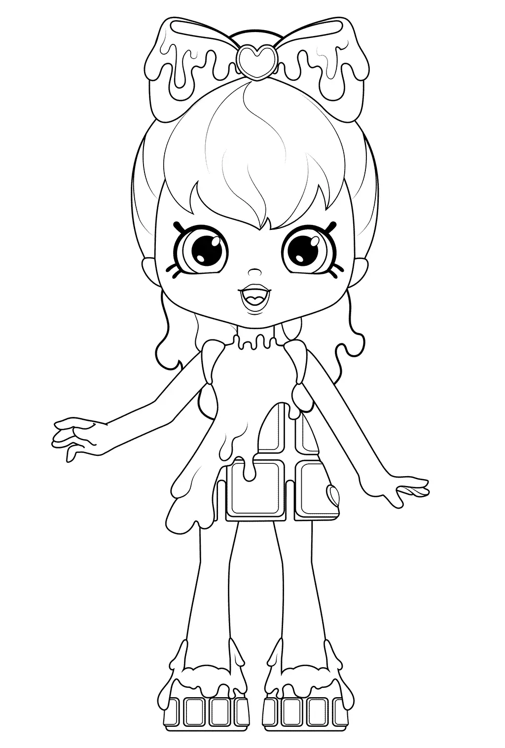 Coloriage Cocolette Shopkins Doll - Shoppies dolls à imprimer