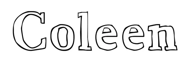 Coloriage Coleen - Prénom à imprimer