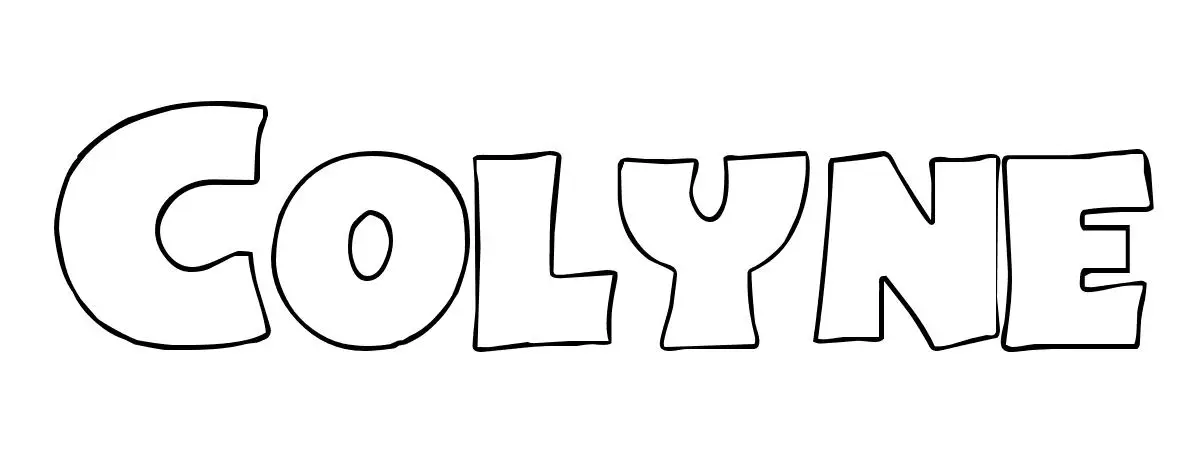 Coloriage Colyne - Prénom à imprimer