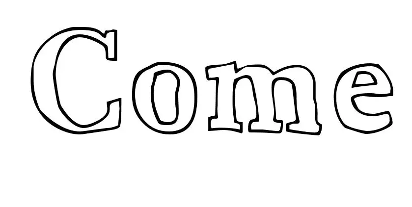 Coloriage Côme - Prénom à imprimer