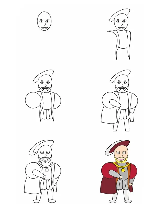 Coloriage Comment Dessiner Henry Viii - Comment dessiner à imprimer